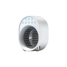 Mini ar condicionado com ventilador, ventilador de ar condicionado pequeno com cooler móvel para desktop e ambientes externos 2024 - compre barato