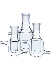 Botella de vidrio de borosilicato, frasco de Reactor de 2 capas, conjunto de herramientas de laboratorio, 25, 50, 100 y 24/29 ml 2024 - compra barato
