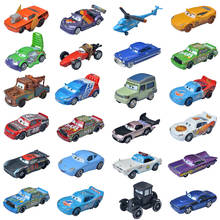 Carrinhos em miniatura inspirados em carros, da disney pixar, "personagens, tais como relâmpago mcqueen, mater trator 1:55, carro de liga de metal fundido, brinquedos para crianças 2024 - compre barato