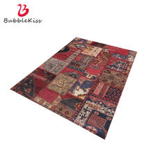 Bubble Kiss Carpets For Living Room Red Ethnic Style Home Decoration Area Rug Bedroom Bedside Non-Slip Customized Big Floor Mat 2024 - buy cheap