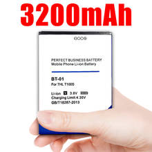 3200mAh BT-01 Battery for THL T100S T11 T100 Replacement phone battery 2024 - buy cheap