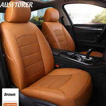 AUSFTORER Genuine Leather Custom Fit Seat Covers for MINI Coupe 2012 Seat Cover Set Leather Car Seat Protectors Accessories 6PCS 2024 - buy cheap