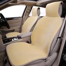 ROWNFUR fur Car Seat Cover Universal size Luxury  Car Seat Cover faux Sheepskin Seat Covers Winter Warm 2024 - buy cheap