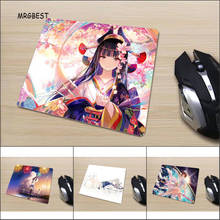 Mrgbest-mouse pad antiderrapante para jogos, base de borracha antiderrapante para mouse pad de anime e meninas, 220x180x2mm 2024 - compre barato