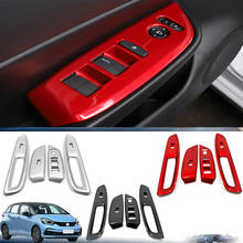 For Honda Fit Jazz MK4 2020 2021 ABS Car Interior Door Window Glass Lift Control Switch Panel Cover Trim Styling Accessories 2024 - buy cheap