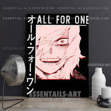 Póster de Anime de MHA Shigaraki All For One BNHA, lienzo, arte de pared, pintura, decoración, imágenes, dormitorio, sala de estar, decoración del hogar, impresiones 2024 - compra barato