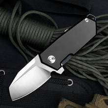 2021 New Turning Knife D2 Blade Titanium Alloy Handle Camping Outdoor Fruit Knife Practical Folding Knife EDC Tool 2024 - buy cheap