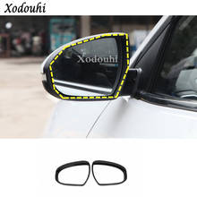 For Hyundai Tucson 2019 2020 Car Rear Rearview Side Glass Mirror Trim Frame Rain Shield Sun Visor Shade 2pcs 2024 - buy cheap