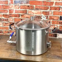 25L Pot, Boiler, Tank, Fermenter with bell lid  Distillation, Rectification, Sanitary Steel 304 2024 - купить недорого