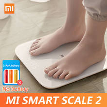 Xiaomi-báscula inteligente inalámbrica Mi Scale 2 BT 5,0, dispositivo de medición de equilibrio corporal, Monitor Digital de Fitness con aplicación BT, para Baño 2024 - compra barato