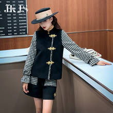 Tang-traje Retro de estilo chino para mujer, traje cheongsam estilo chino antiguo, Hanfu mejorado, Otoño e Invierno 2024 - compra barato