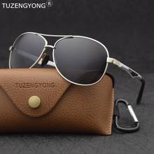TUZENGYONG-gafas de sol polarizadas de aluminio para hombre, lentes antideslumbrantes de conducción, de marca de lujo, UV400 2024 - compra barato