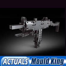 Mould King-bloques de construcción de pistola de alta tecnología para niños, juguete de piezas de construcción de modelo de pistola Mini UZI, regalo de cumpleaños, 14006 2024 - compra barato