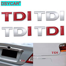 DSYCAR-adhesivo 3D de Metal TDI para coche, insignia para camión, emblema, emblema de aleación de aluminio, para maletero, guardabarros, parachoques, emblema, 1 ud. 2024 - compra barato