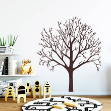 Adesivos de parede grandes árvores, decoração para casa, meninas, quarto, adesivo para sala de estar, quarto infantil, adesivos de decoração 2024 - compre barato