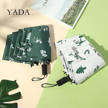 YADA NEW INS Christmas Forest&Elk Pattern 3-Fold Umbrella Fold Women UV Rainproof Umbrella Parasol Rain Sun Umbrellas YD200190 2024 - buy cheap