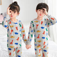 2020 Cartoon Toddler Kids Pajamas Set Animal Cartoon Sleepwear Boys Nightwear Children Pajamas Sets Fashion Baby Clothing 2-12Y 2024 - buy cheap
