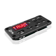 Placa de decodificación de reproductor Mp3, módulo de Radio FM, receptor de Audio inalámbrico, tarjeta TF de 5,0mm, AUX, 12V, Bluetooth 3,5, WAV, para todos los coches 2024 - compra barato