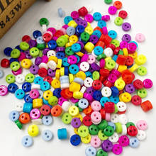 6mm lotes 100/200 pces plástico botões bonito bady ofício/costura/boneca mix cor u picareta pt38 2024 - compre barato