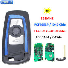 3 Button Remote Car Key 868MHz FCC ID: YGOHUF5661 For BMW 5 7 F Series X5 X6 F15 F16 F20 F21 F22 F45 FEM / BDC CAS4 CAS4+ Blue 2024 - buy cheap