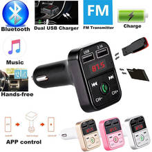 Car Kit Handsfree Wireless Bluetooth FM Transmitter LCD MP3 Player USB Charger 2.1A Car Accessories Handsfree Auto FM Modulator 2024 - buy cheap