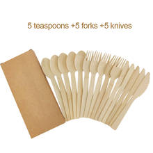 15pcs Bamboo Dinnerware Set Tableware Set Knife Fork Spoon Flatware Set Dishwasher Safe Cutlery Set Gift Box 2024 - buy cheap