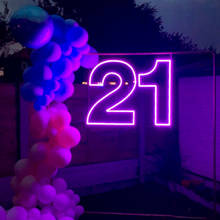 Letrero de neón personalizado para cumpleaños, luz Led flexible de 12V, acrílico para decoración de la habitación del hogar, fiesta de feliz cumpleaños 2024 - compra barato