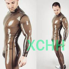 new sexy exotic Sexy handmade customize Men male Latex Catsuit zentai cekc fetish Bodysuits No Socks Back &Crotch Zipper 2024 - buy cheap