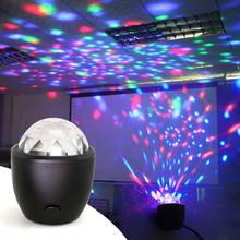 LED USB Mini Voice Activated Crystal Magic Ball Led Stage Disco Ball Projector Party Lights Flash DJ Lights for Home KTV Bar Car 2024 - buy cheap