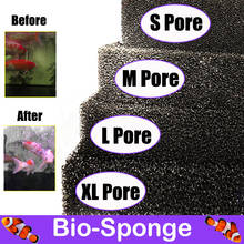 Aquarium Biochemical Cotton Filter Practical Pond Foam Sponge Filter Black Fish Tank Accessories Multiple Size S M L XL Pore 2024 - buy cheap