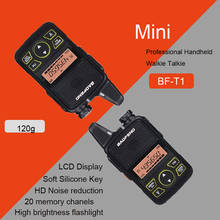 BaoFeng BF T1 мини иди и болтай Walkie Talkie ультра тонкий 400-470 МГц беспроводной рация intercom Baofeng двухстороннее радио 2024 - купить недорого