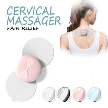 Mini massageador elétrico portátil para cervical, estimulador de dor, alívio, fisioterapia, relaxamento muscular, amassar, uso doméstico 2024 - compre barato