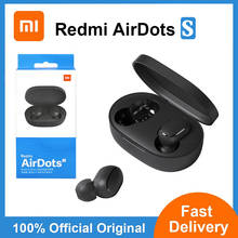 Xiaomi Redmi Airdots S Earbuds Original Mi Tws Wireless Earphone Bluetooth Ai Control Gaming Headset With Mic Noise Reduction 2024 - купить недорого