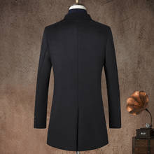 Новое поступление, шерстяное пальто, мужская осенне-зимняя повседневная двубортная Толстая стеганая куртка, мужское шерстяное пальто, Женское пальто, Размеры M, L, Xl, 2XL, 3XL 2024 - купить недорого