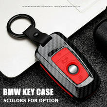 Carbon Fiber ABS Remote Key Holder Cover Case FOB For BMW X1 2 3 5 7 Series F10 F11 F12 F18 F20 F21 F30 F31 F34 F35 F80 2024 - buy cheap