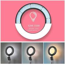 20cm Studio Ring Light with Camera Holder Video LED For Selfie/Live Dimmable Ring Light Beauty Show Lamp Tripod Photography 2021 2024 - buy cheap