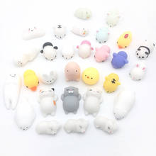 Random 6pcs Kawaii Squishy Cat Fidget Toys Creative Simulation Animals Decompression Popits Toy Anti-stress Gifts for Adult Kids 2024 - buy cheap