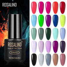 ROSALIND Neon Gel Polish varnishes Hybrid Nails For Manicure 7ML Semi Permanent Soak off Primer Base Top Coat Gel Nail Polish 2024 - buy cheap