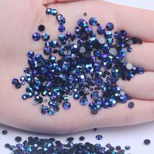 Resin Rhinestones Purple black AB 2-6mm Round Flatback Non Hotfix Diamonds Appliques For Craft Fabric Wedding Dresses 2024 - buy cheap