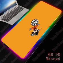 MRGBEST Goku Anime Gaming Mouse Pad Gamer Computer Mousepad RGB Backlit Mause Pad Large Mousepad For Desk LED Mice Mat 2024 - buy cheap