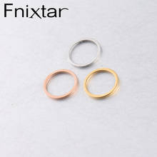 Fnixtar 15mm Round Circle Charm  Mirror Polished Stainless Steel Charm For DIY Making Necklace 1.5mm Thickness 20Piece/lot 2024 - buy cheap