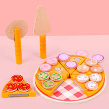 6 pçs comida vegetal brinquedo criança crianças papel de cozinha corte corte pizza divertido brinquedo 2024 - compre barato