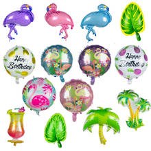 Big Inflatable Flamingo Balloons Party Decorations Supplies Palm Leaves Hawaiian Jungle Decoration Pineapple Balloon Decora 2024 - buy cheap