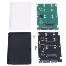Mini adaptador Pcie MSATA SSD a tarjeta adaptadora SATA3 de 2,5 pulgadas con estuche Ccrews 2024 - compra barato