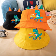 Cute Dinosaur Baby Bucket Hat Spring Summer Baby Boy Cap Beach Outdoor Infant Toddler Fisherman Baby Accessories 2024 - buy cheap