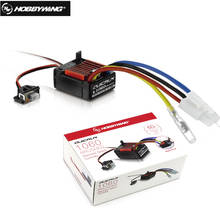 HobbyWing QuicRun 1060 60A Brushed Electronic Speed Controller ESC With Switch Mode BEC  For 1:10 RC Car Waterproof For RC Car 2024 - buy cheap