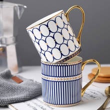 Coffee Mug Porcelian Mugs Coffee Cups With Spoon Bone China Drinkware Wedding Birthday Present Ceramic Coffeeware 2024 - buy cheap