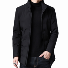 Chaqueta informal de algodón para hombre, Casaca Masculina de negocios a la moda, cálida, color negro, otoño e invierno, 2020 2024 - compra barato