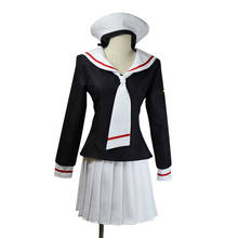 Sakura Cardcaptor, disfraz de Kinomoto Sakura, uniforme escolar, Cosplay 2024 - compra barato