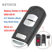 Keyecu Smart Remote Car Key Shell Case 2+1 Buttons for Mazda 3 2016-18, CX-5 CX-3 2013-2017 SKE13D-01 2024 - buy cheap